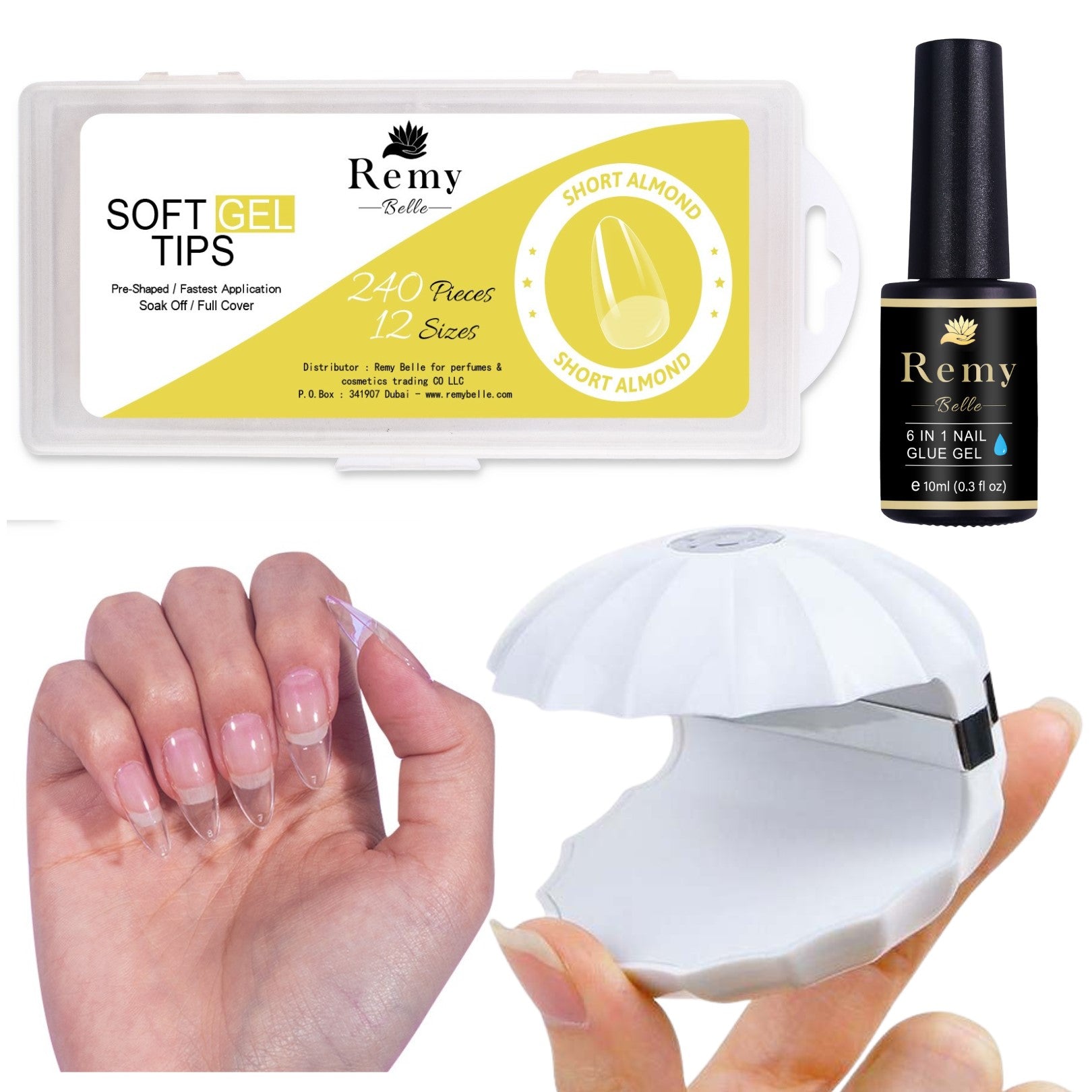 Remy Belle - Nails Soft Gel Tips - Soft Gel Tips Kit 1