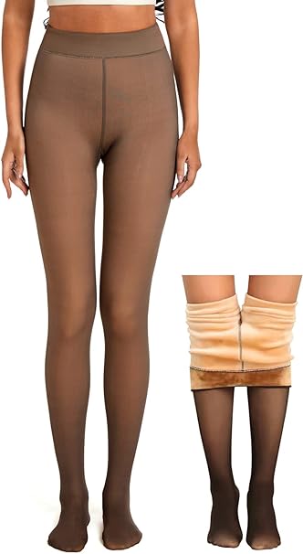 Remy Belle - Fleece Tights - 220g Coffee