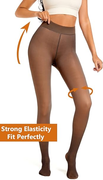 Remy Belle - Fleece Tights - 220g Coffee