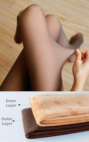 Remy Belle - Fleece Tights - 220g Coffee