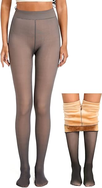 Remy Belle - Fleece Tights - 220g Grey