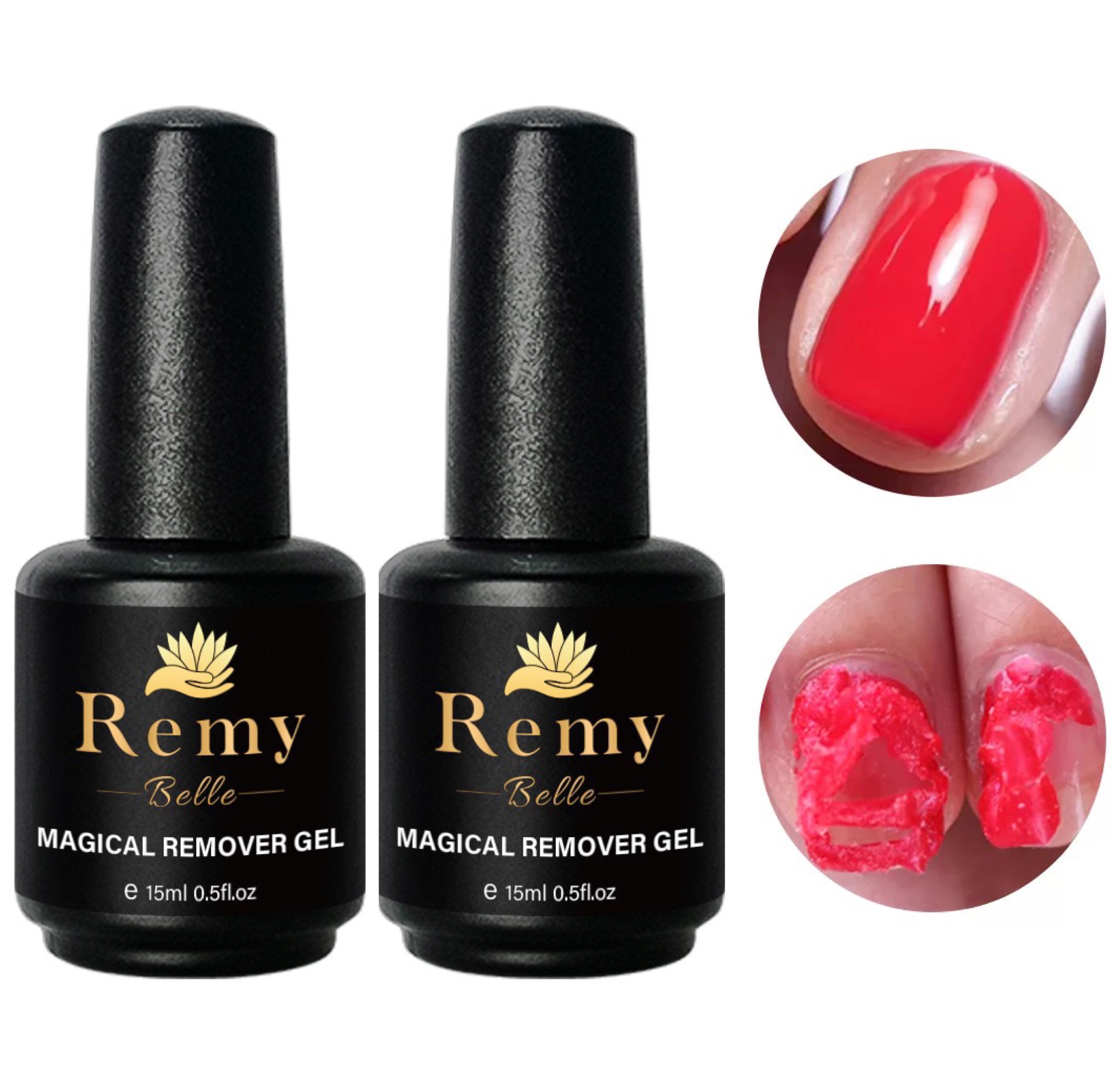 Remy Belle - Nails Gel Polish Accessories - 2 Pack Magical Remover Gel