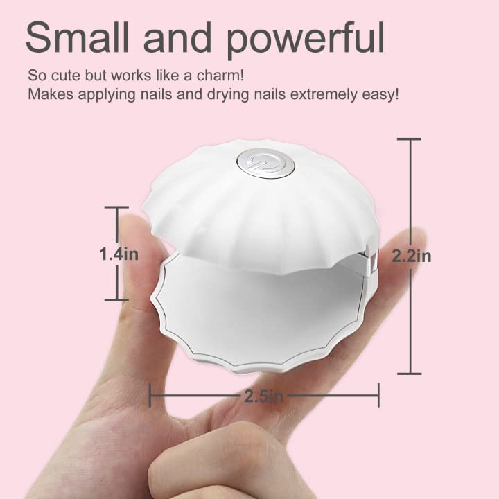 Remy Belle - Мягкие гелевые кончики для ногтей - Мини-УФ-светодиодная лампа 