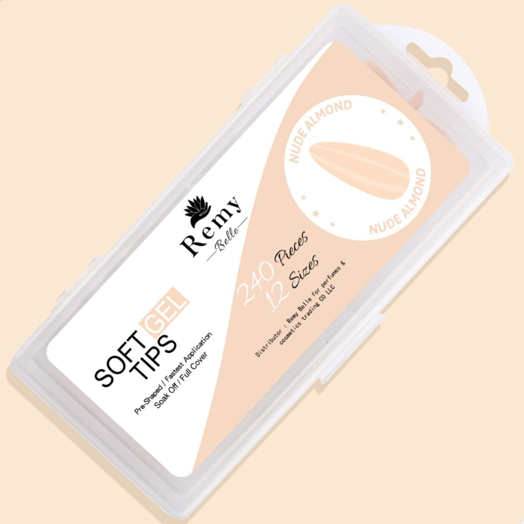 ريمي بيل - أطراف جل ناعمة للأظافر - نود لوز 240 قطعة 