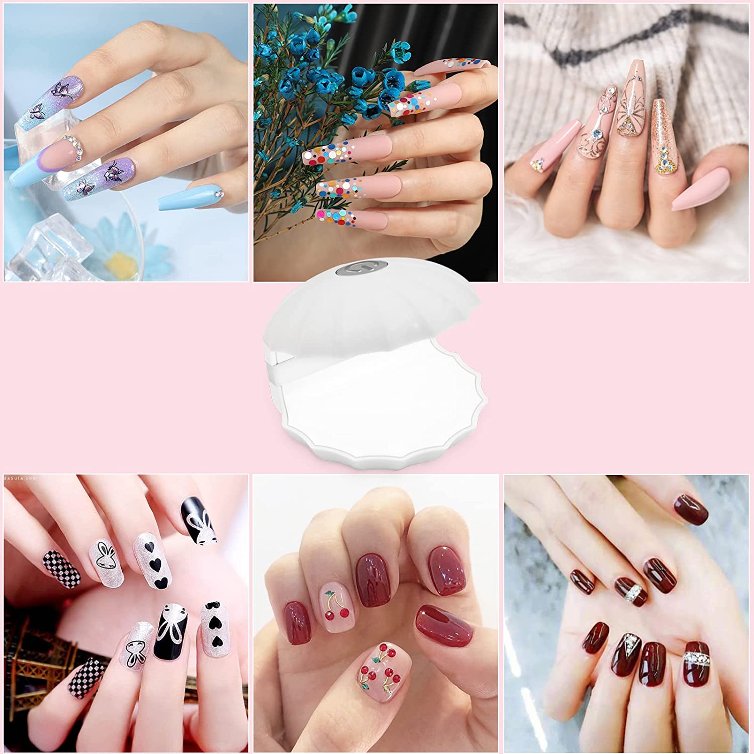 Remy Belle - Мягкие гелевые кончики для ногтей - Мини-УФ-светодиодная лампа 