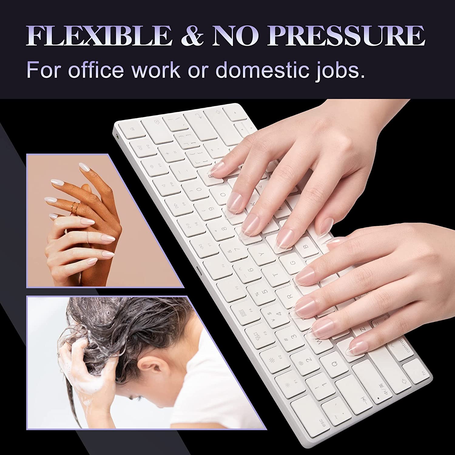 Remy Belle - Мягкие гелевые типсы для ногтей - XS Almond 240 шт. 