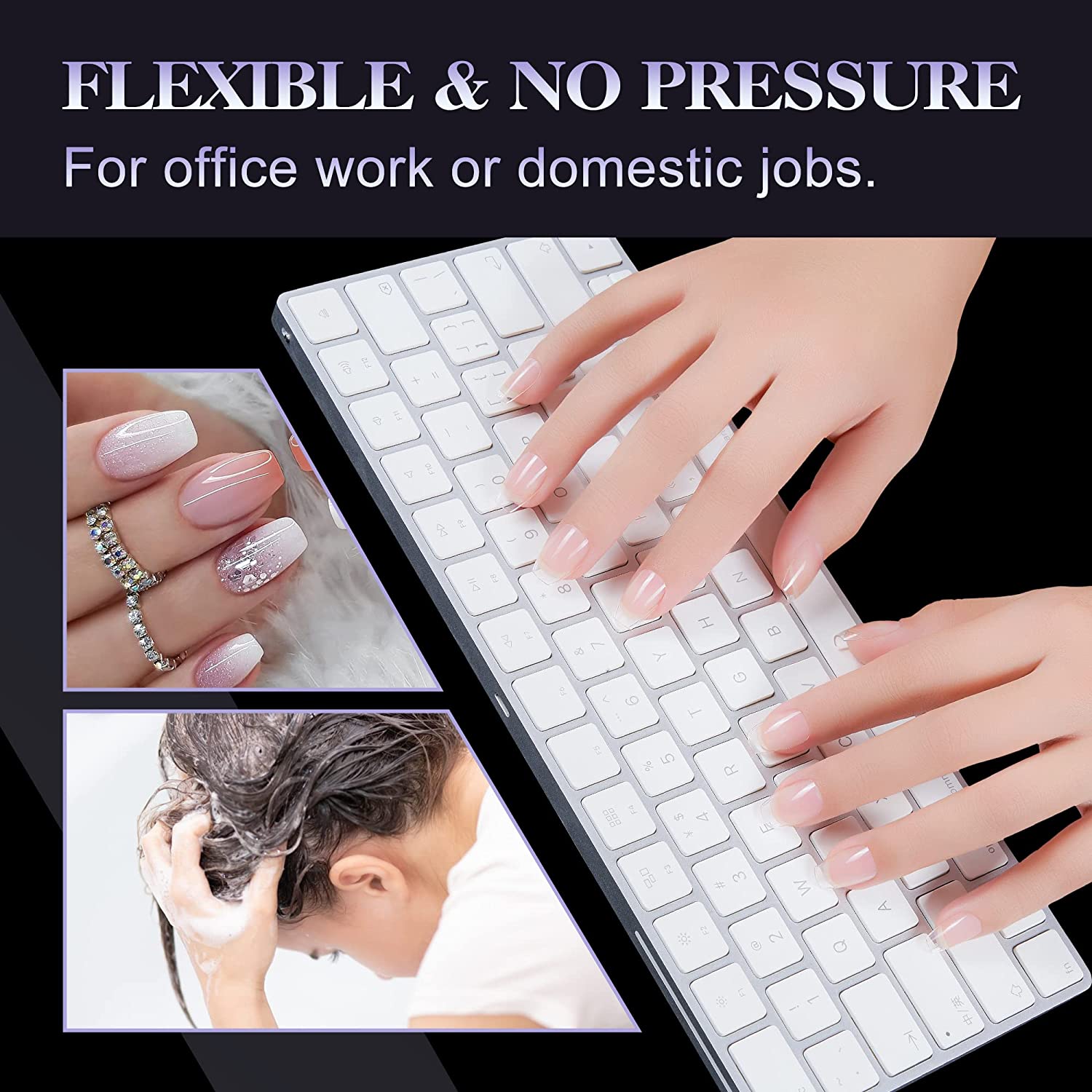 Remy Belle — Мягкие гелевые типсы для ногтей — XS Coffin, 240 шт. 