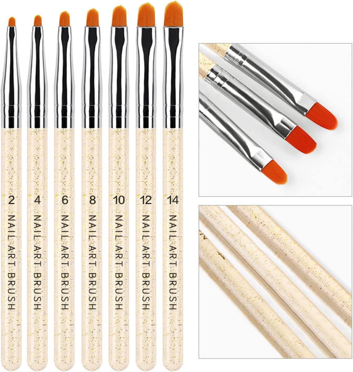 Remy Belle - Аксессуары для ногтей - Набор кистей для ногтей из 7 шт.