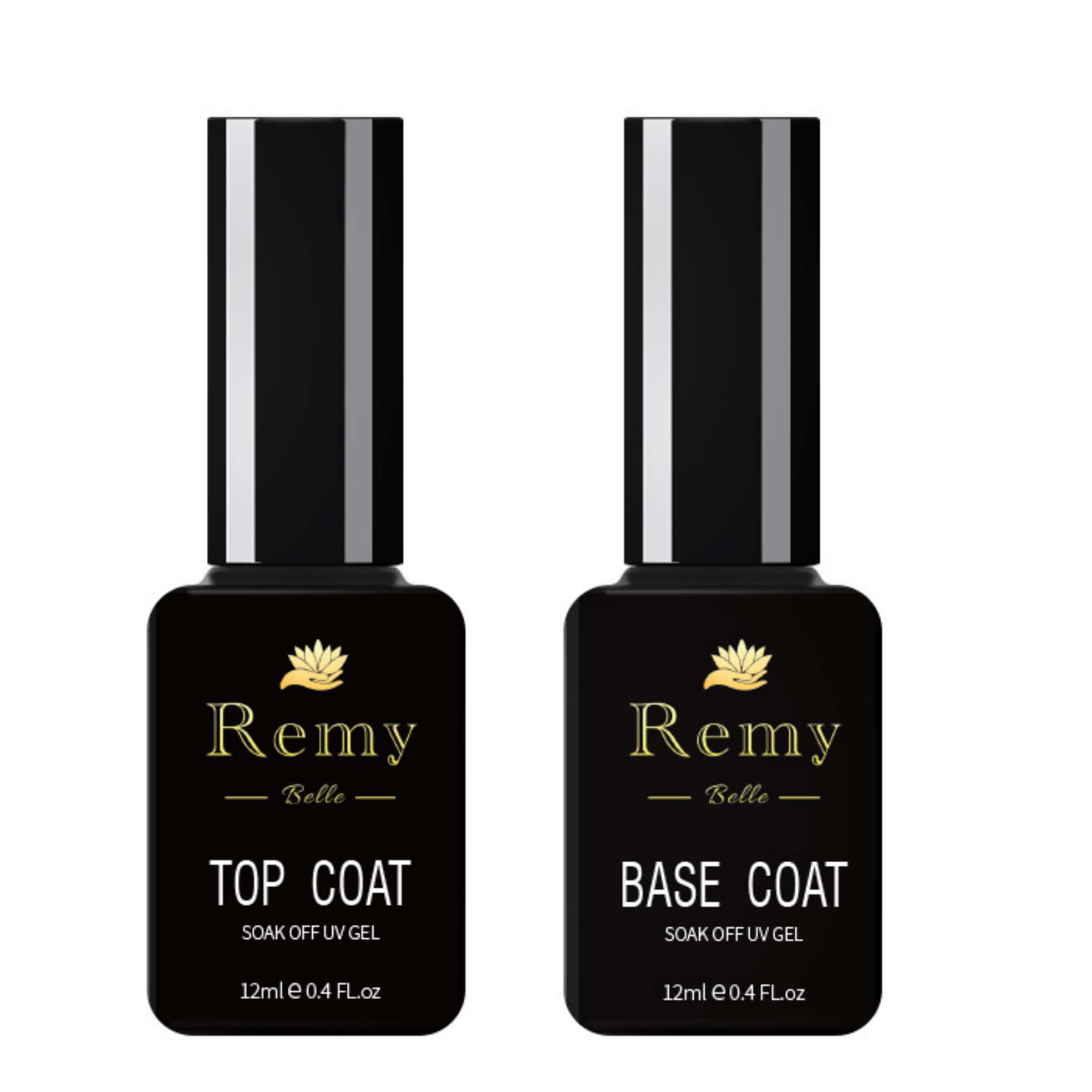 Remy Belle - Nails Poly Gel Accessories - Top & Base Coat Set