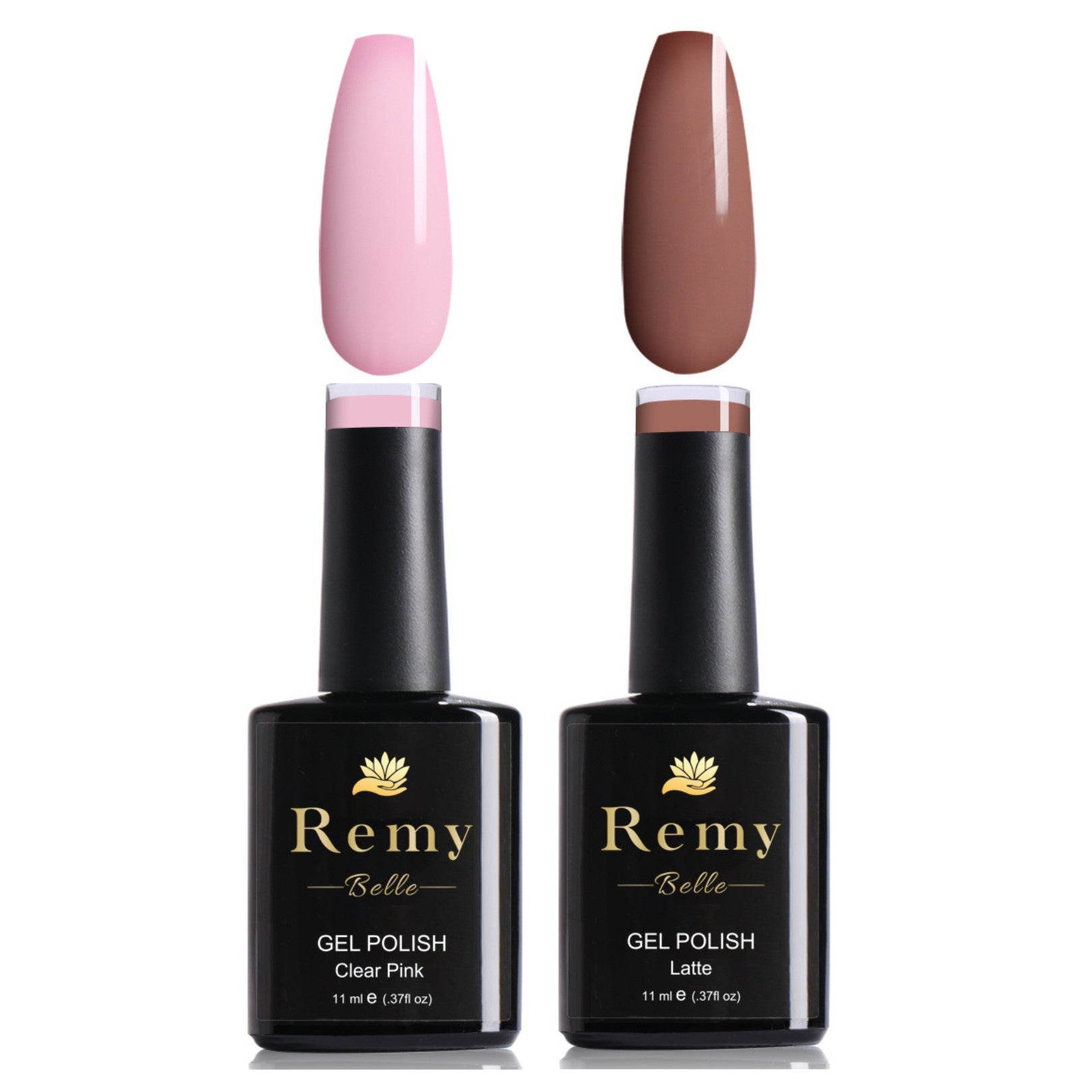 Remy Belle - Nails Gel Polish Kit - Clear Pink & Latte