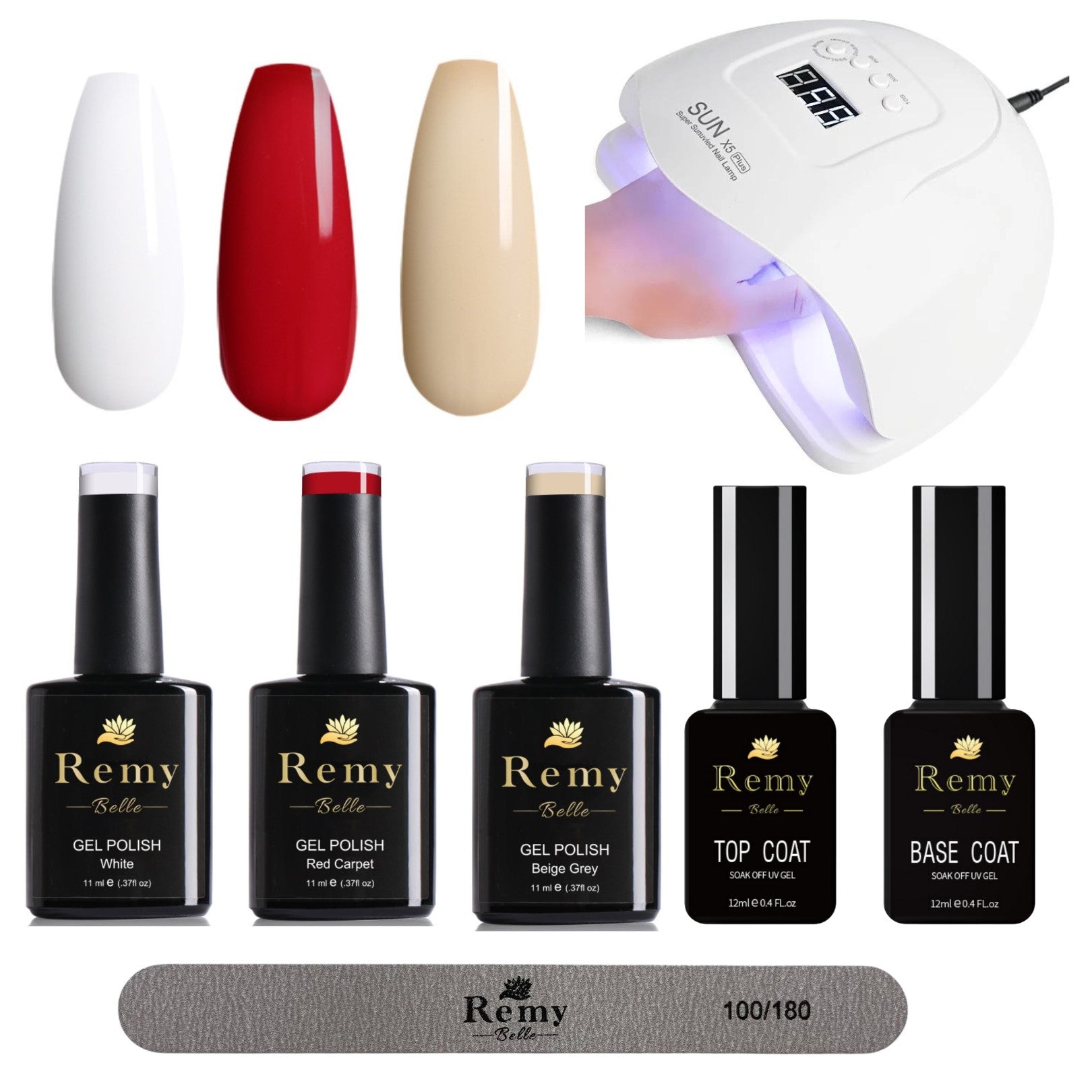 Remy Belle - Nails Gel Polish Kit - UV LED Lamp Kit