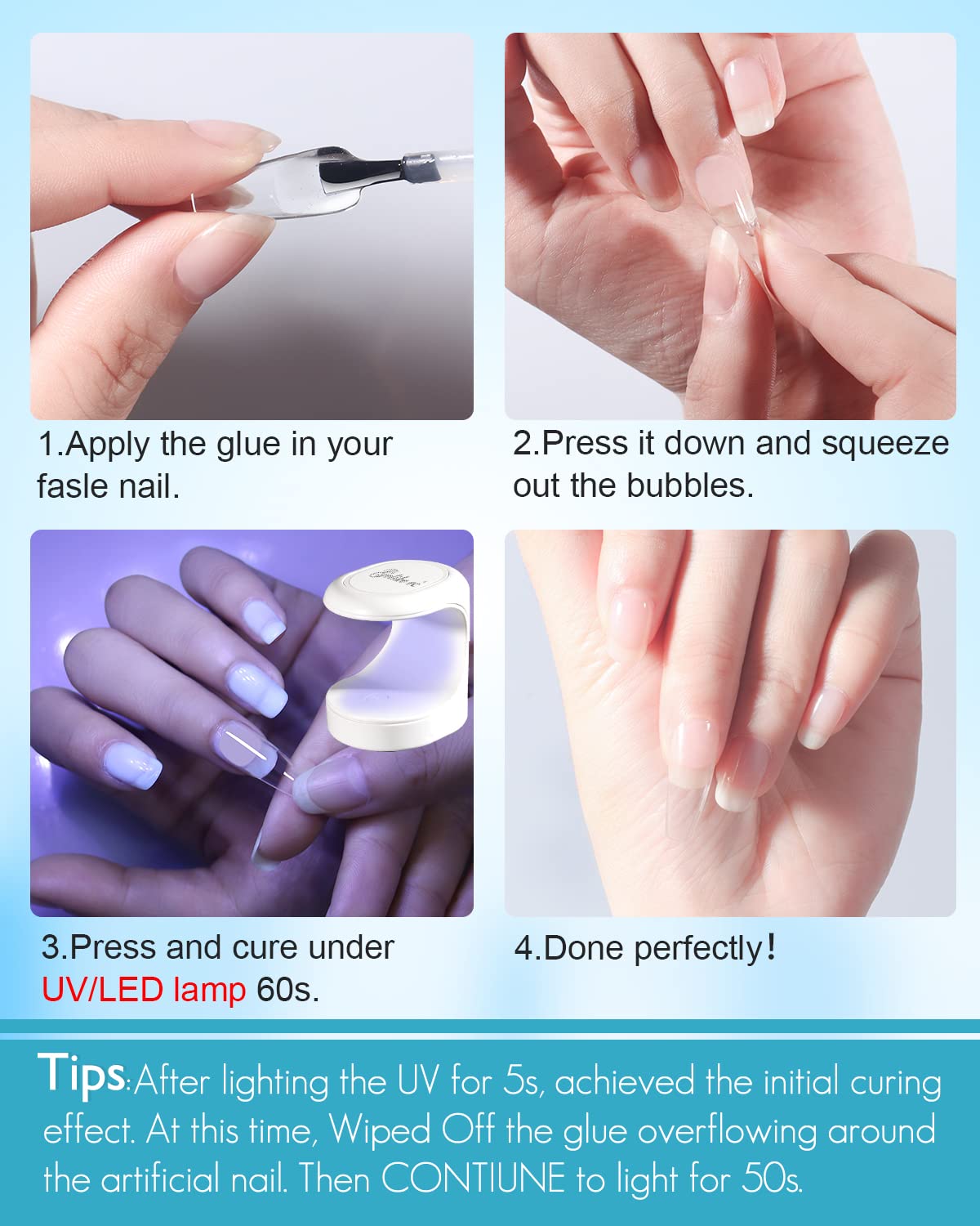 Remy Belle - Nails Soft Gel Tips - Клей-гель 6 в 1 
