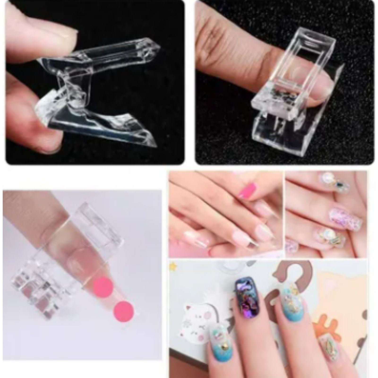 Remy Belle - Аксессуары для ногтей из полигеля - Зажимы для типсов