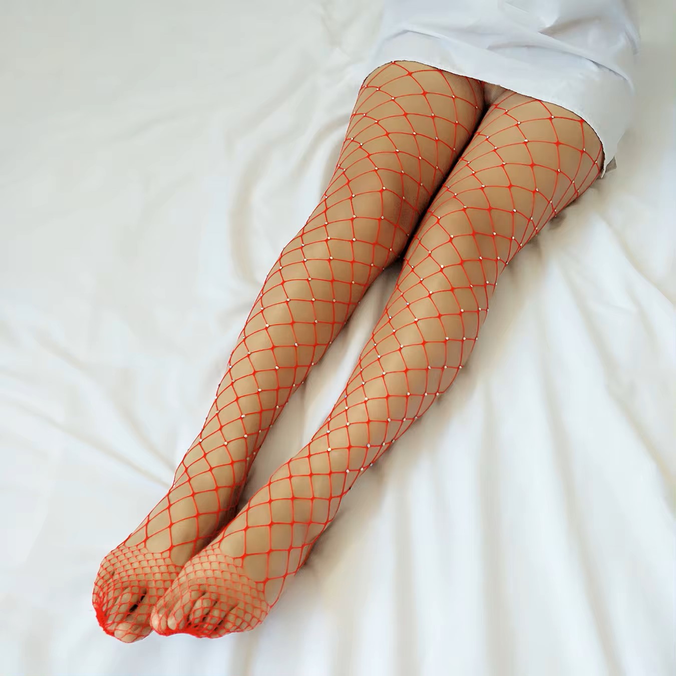Remy Belle - Tights - Rhinestone Fishnet