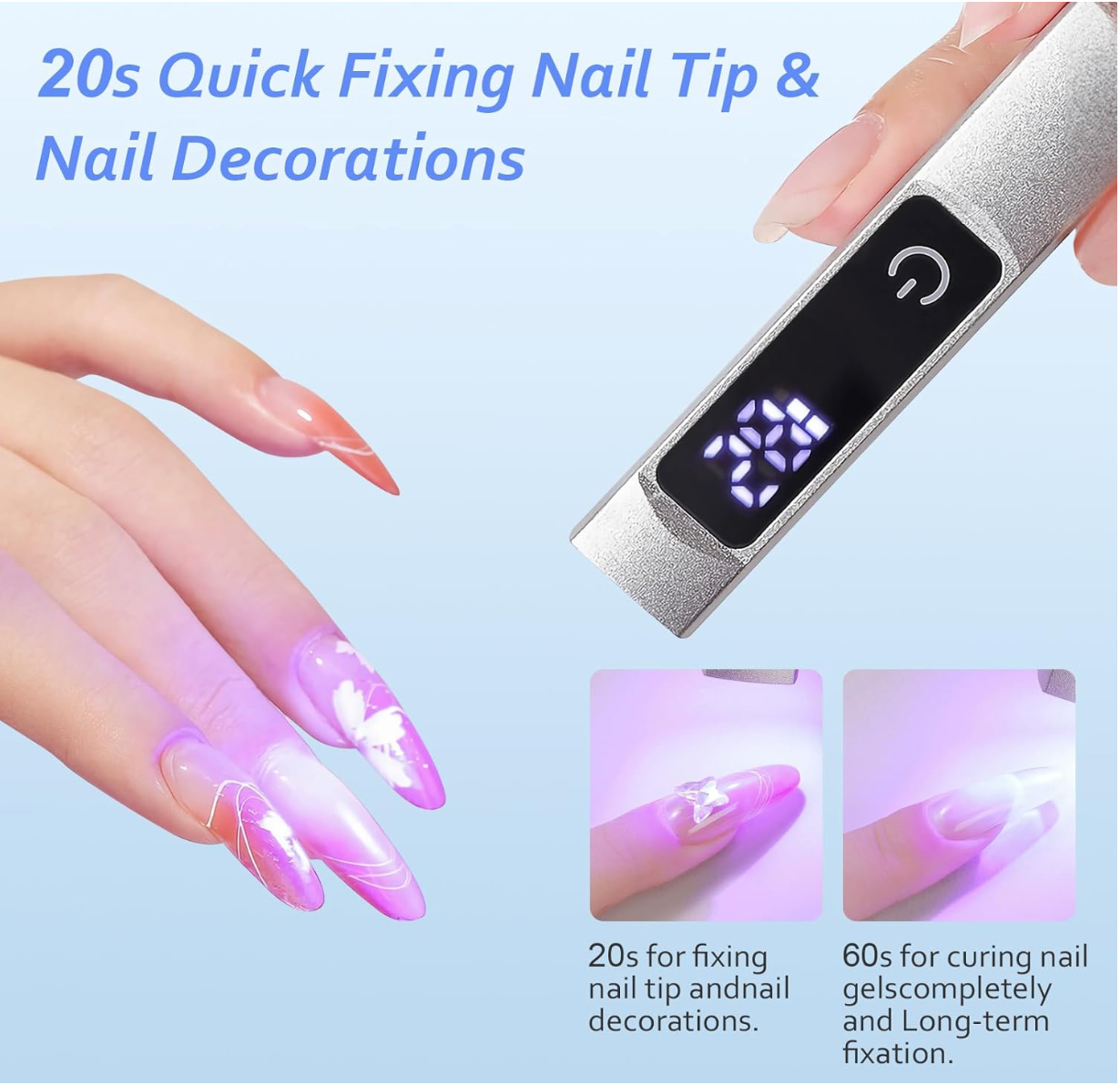 ريمي بيل - إكسسوارات الأظافر - مصباح LED بالأشعة فوق البنفسجية 80 وات 