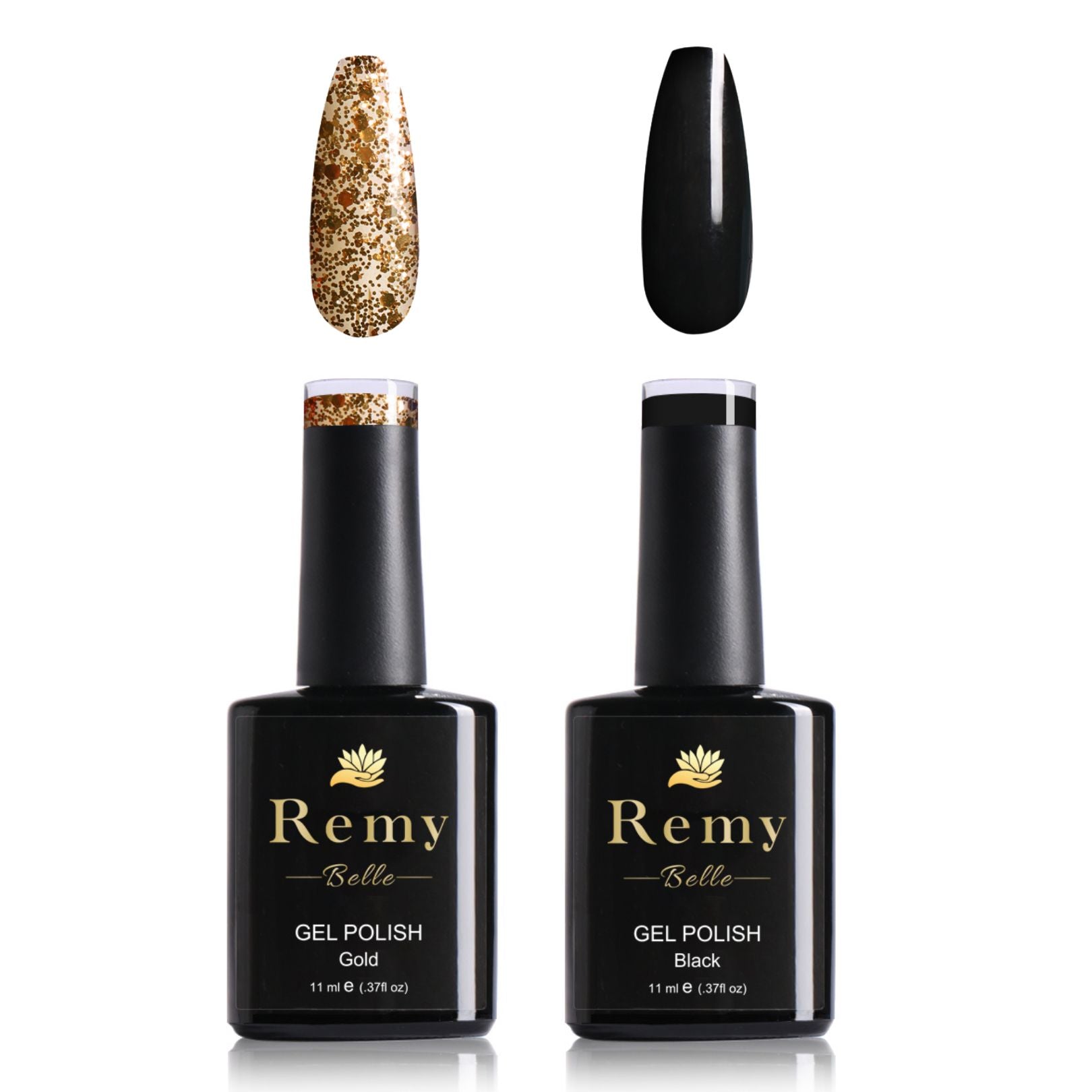 Remy Belle - Nails Gel Polish Kit - Gold & Black
